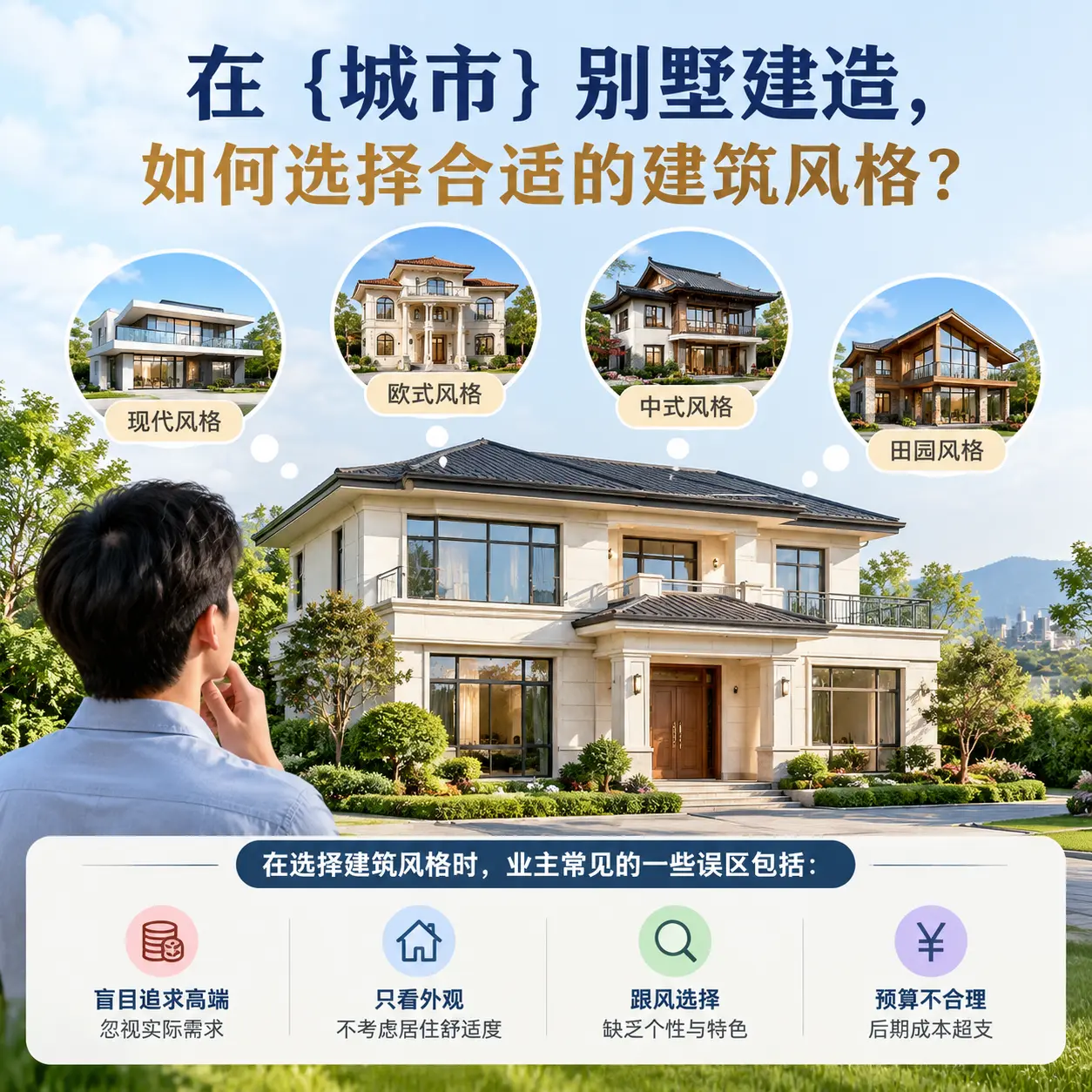 在 册亨 别墅建造，如何选择合适的建筑风格？