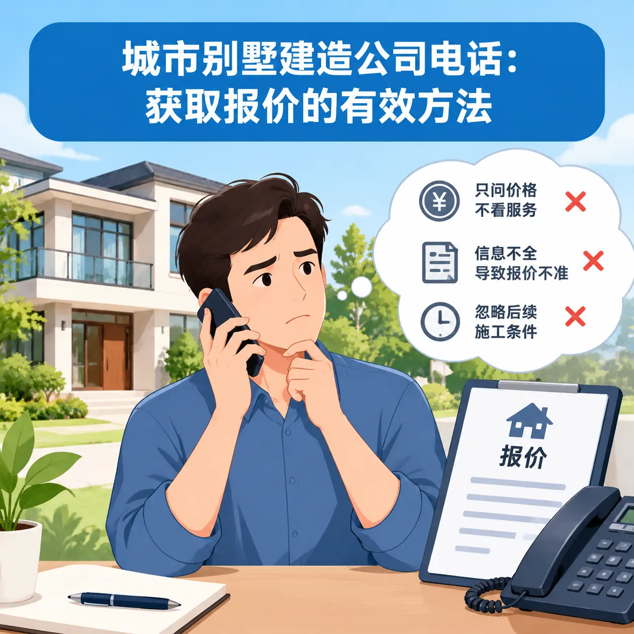 册亨别墅建造公司电话：获取报价的有效方法